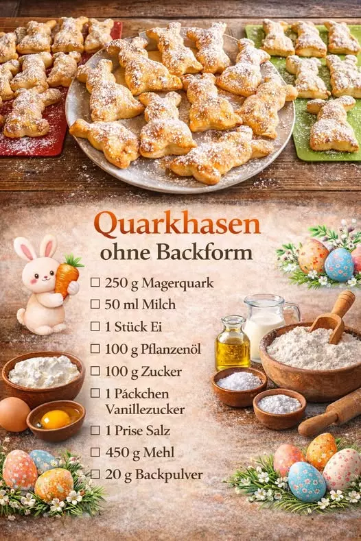 Hausgemachte Quarkhäschen ohne Backform: Ein einfaches Rezept für köstliches Gebäck