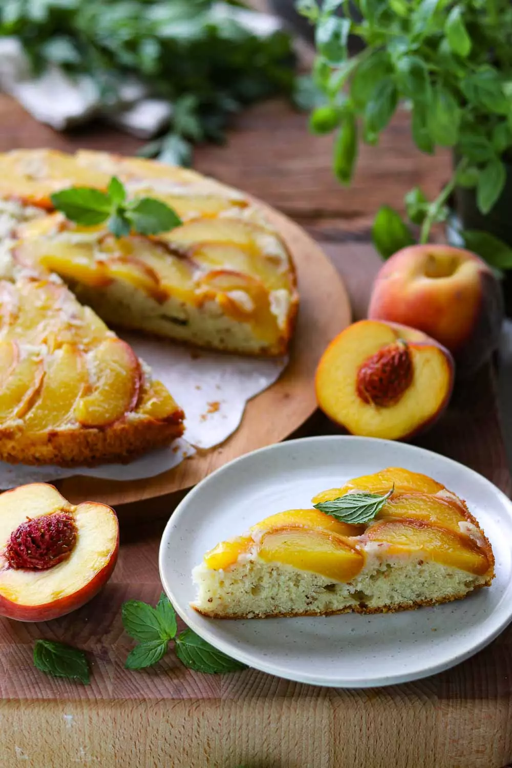Ein köstlicher Pfirsichkuchen für die Sommerzeit