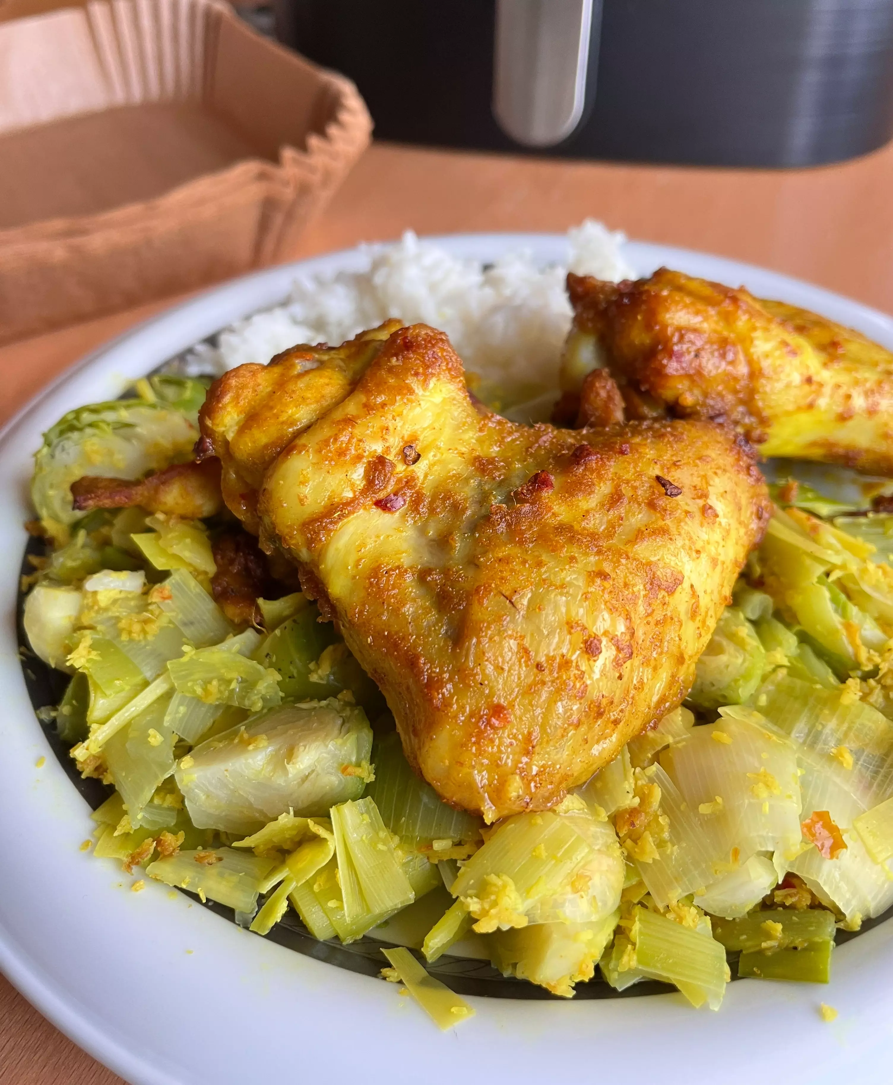 Knuspriges Bali-Hähnchen aus dem Airfryer: Eine aromatische Gewürzreise