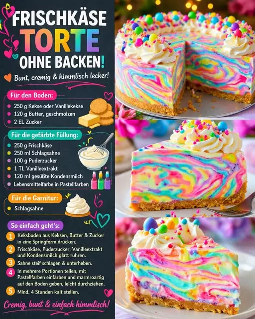 Cremiger Frischkäsekuchen ohne Backen: Ein einfaches und schnelles Rezept