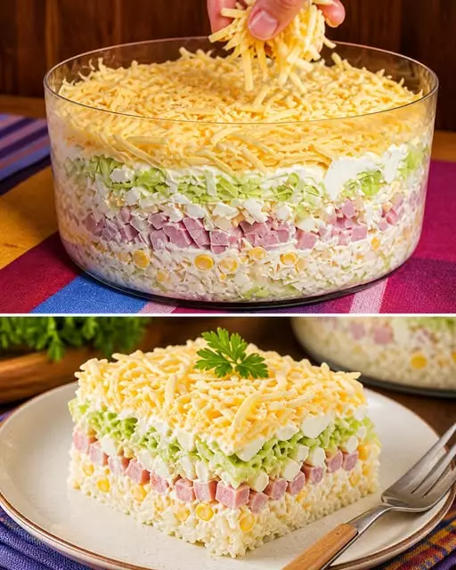 Verführerischer Schichtsalat für jede Gelegenheit