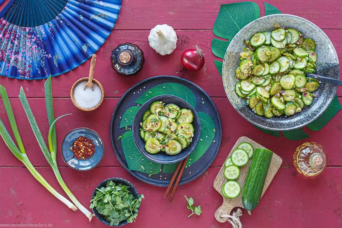 Erfrischender Asiatischer Gurkensalat: Ein Geschmackserlebnis für jede Mahlzeit