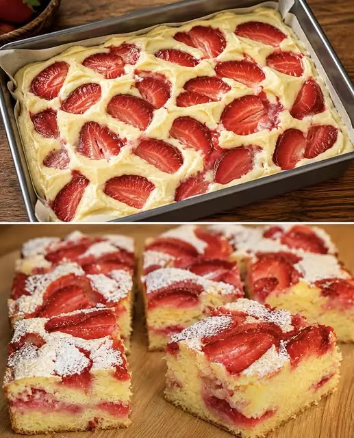 Erdbeer-Blechkuchen: Ein schnelles Rezept für den Sommer