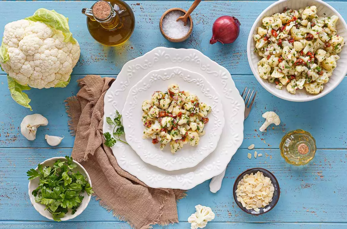 Aromatischer Blumenkohlsalat: Eine vielseitige Beilage