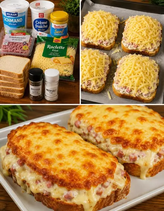 Überbackenes Käse-Schinken-Brot: Ein Genuss für jeden Anlass