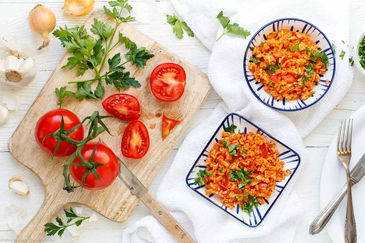 Griechischer Tomatenreis: Ein einfaches und aromatisches Rezept