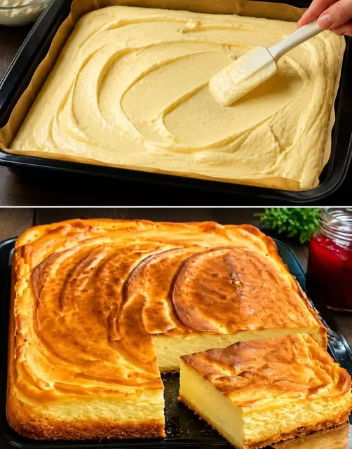 Käsekuchen vom Blech: Blitzschnell zubereitet und unwiderstehlich lecker