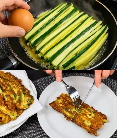 Panierte Zucchini: Eine köstliche Alternative zu Fleisch, schnell zubereitet!