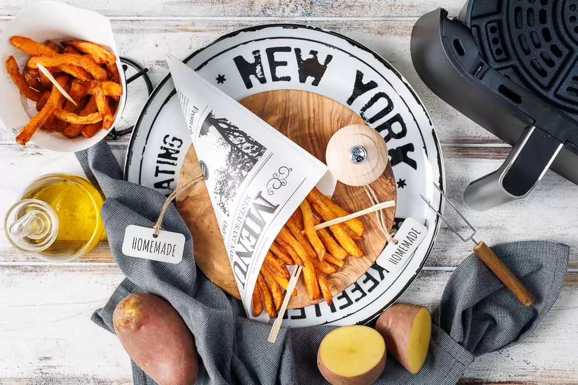 Knusprige Pommes aus der Heißluftfritteuse: Das Geheimnis perfekter Fritten