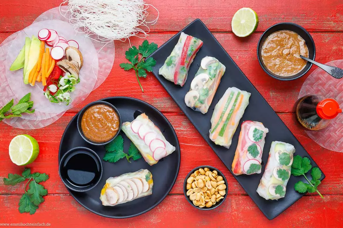 Vietnamesische Sommerrollen: Leicht und selbstgemacht