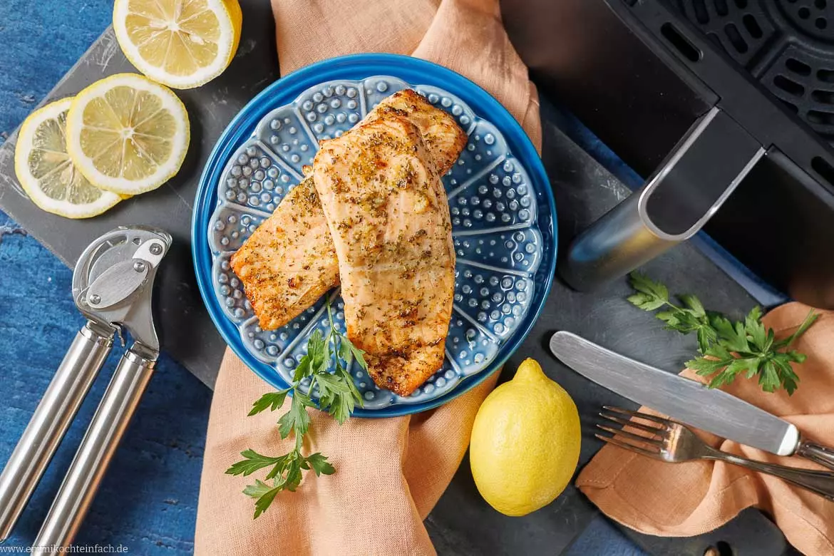 Zubereitung von Lachs in der Heißluftfritteuse: Einfach, schnell und köstlich