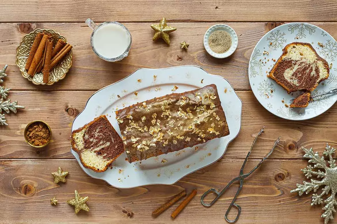 Gewürzter Marmorkuchen: Ein Fest für die Sinne mit Zimt und Schokolade