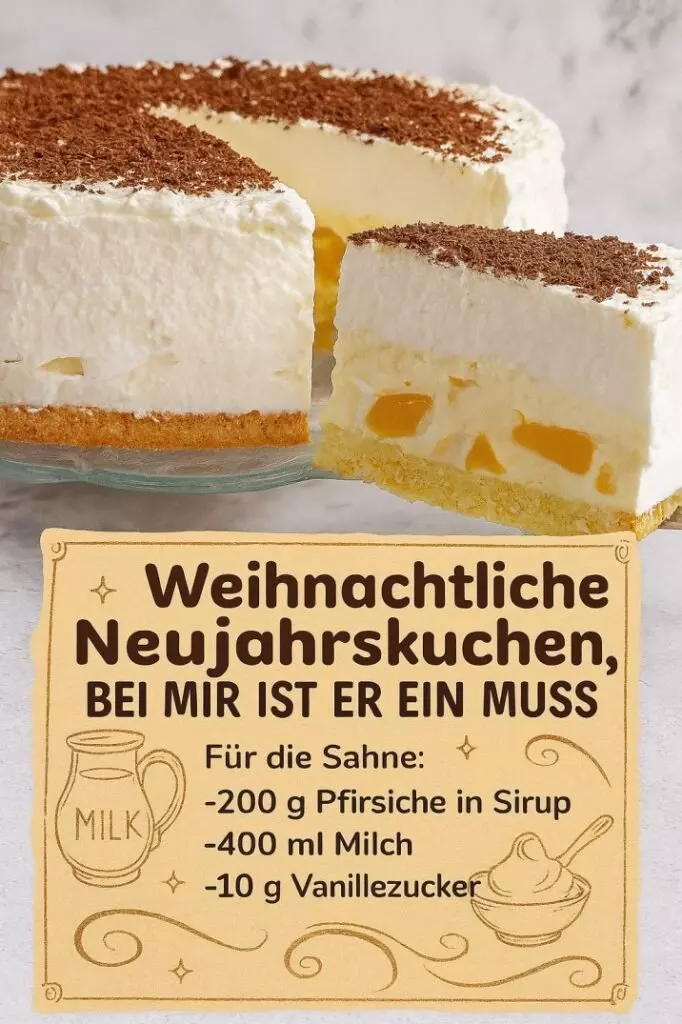 Schneller Pfirsich-Schmandkuchen: Ein Genuss in Kürze
