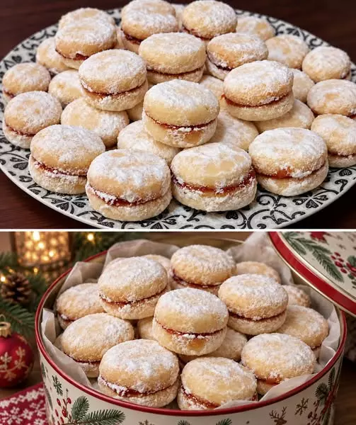 Hausgemachte Vanille-Marmeladenkekse