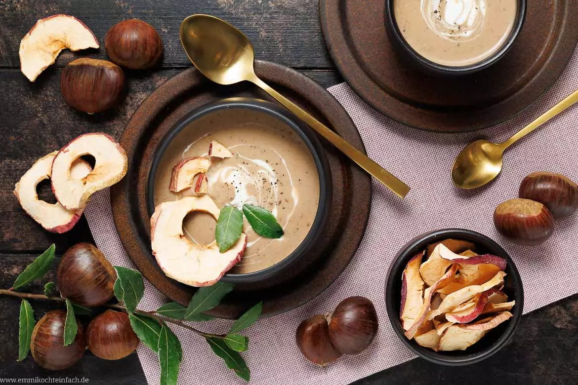 Köstliche Maronencremesuppe für kalte Tage