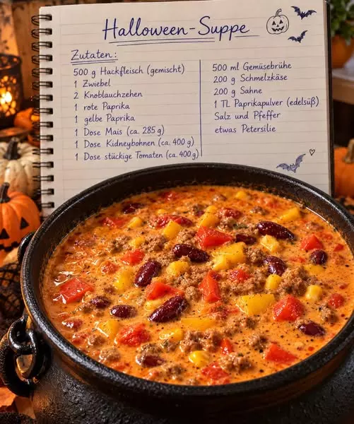 Cremige, würzige und sättigende Halloween-Suppe: Ein Fest für den Gaumen