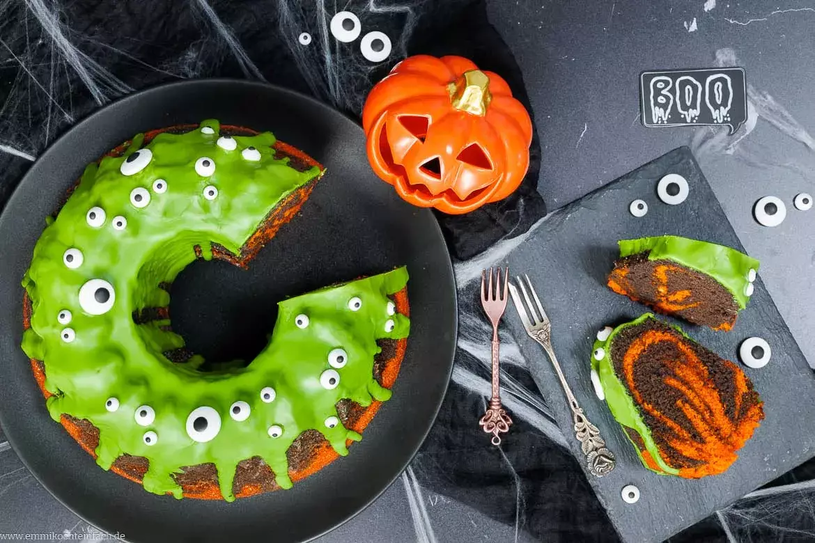 Gruseliger Genuss: Der perfekte Monster-Marmorkuchen für Halloween