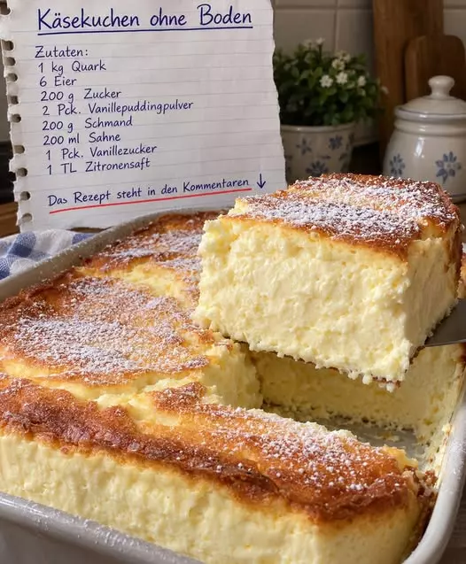 Cremiger Quark-Puddingkuchen: Ein schnelles und einfaches Rezept